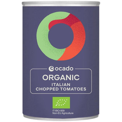 M&S Ocado Organic Chopped Italian Tomatoes Tinned Tomatoes 400g- Buy online at McGrocer
