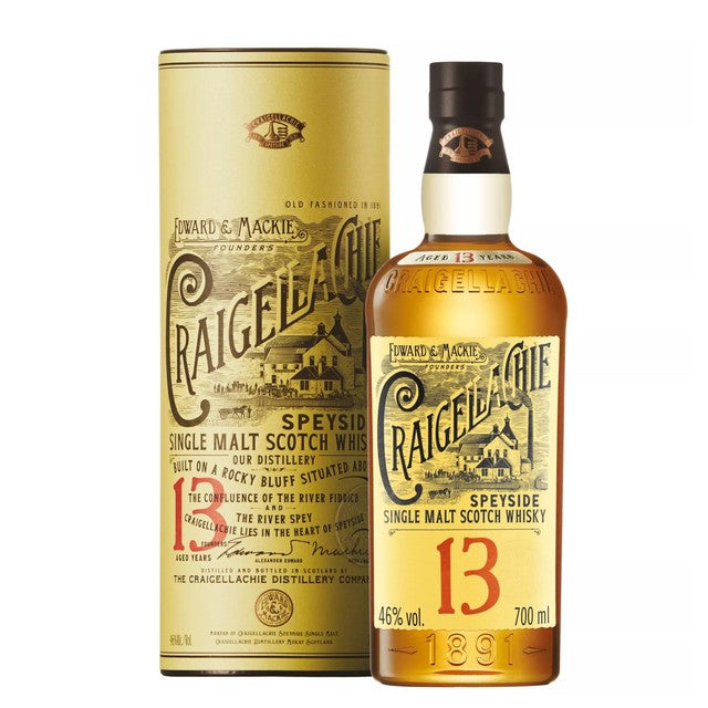 Craigellachie 13 Year Old Speyside Single Malt Scotch Whisky 70cl - British product
