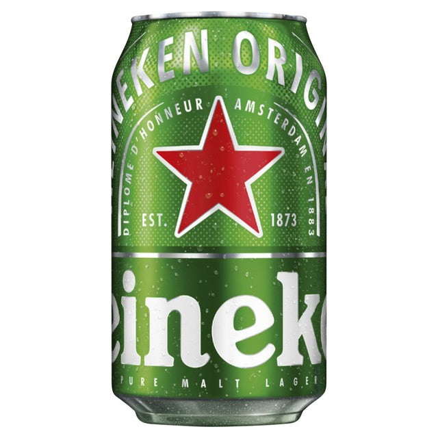 Heineken lager beer 6 x 330ml cans, UK version