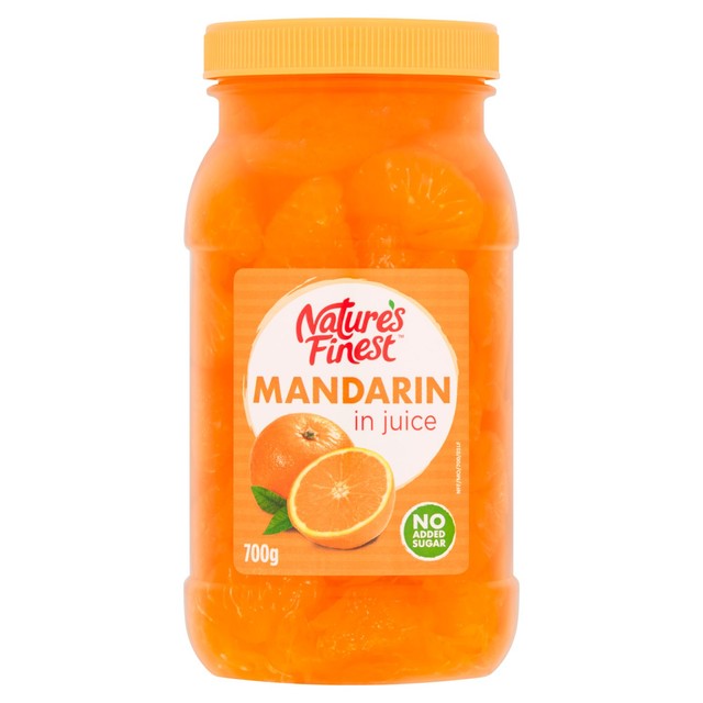 Nature's Finest mandarin segments in juice no added sugar, UK version
