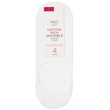 M&S invisible trainer liner socks white size 6-8, imported from the UK
