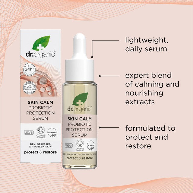 Dr Organic Probiotic Skin Calm Protection Serum 30ml - British product