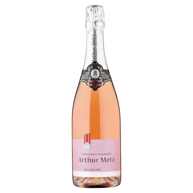 Arthur Metz Brut Rose sparkling wine 75cl - British product