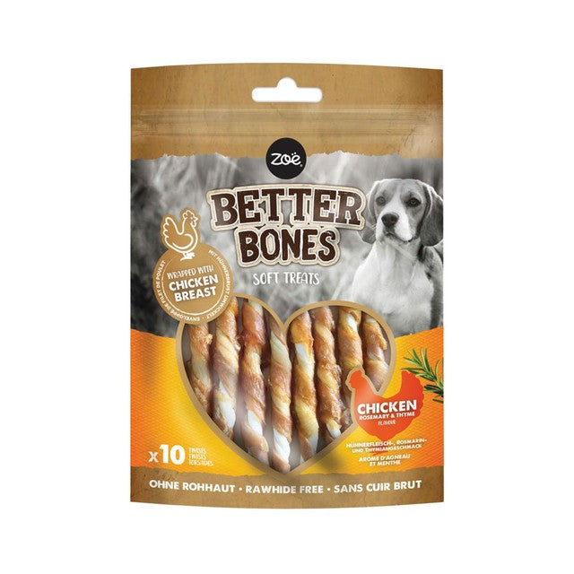 Zeus Better Bones chicken twist dog treat 7.5cm (British brand)