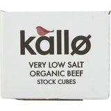 Kallo organic very low salt beef stock cubes 48g, UK version