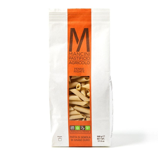 Natoora Mancini Penne dry pasta 500g, imported from the UK