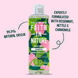 Faith in Nature Wild Rose shampoo 400ml - British product