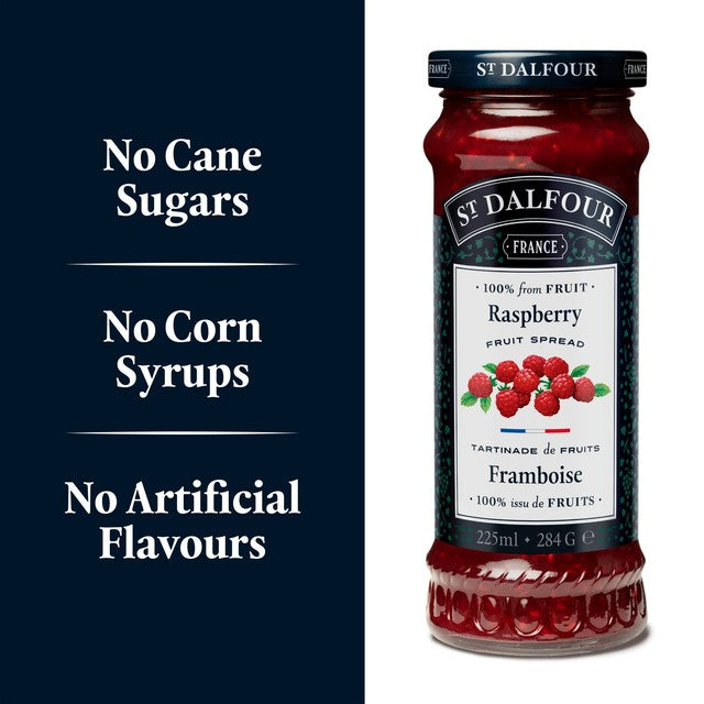 St Dalfour raspberry fruit spread 284g (British brand)