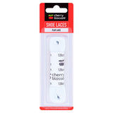 Cherry Blossom white flat shoe lace 120cm - British product