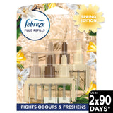 M&S Febreze 3Volution Twin Refill Sun-Kissed Vanilla Plug-In Air Freshener Refill 2 x 20ml- Buy online at McGrocer