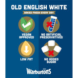 Warburtons thick sliced white bread 400g (British brand)