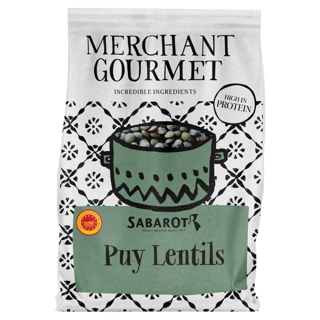 Merchant Gourmet Puy lentils 300g, imported from the UK