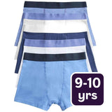 M&S M&S Blue Nautical Trunks Blue Mix Boys' Cotton Trunks 9-10 Years- Buy online at McGrocer