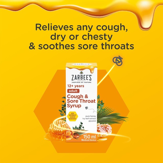 Zarbee's cough syrup 150ml (British brand)