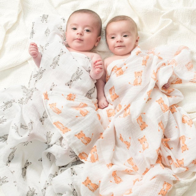 Aden + Anais Safari Babes muslin swaddle blanket 112x112cm - British product