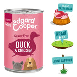 Edgard & Cooper puppy wet dog food with duck and chicken 400g - British product
