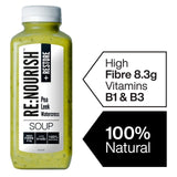 Re Nourish Pea, Leek and Watercress Soup 500g, imported from the UK