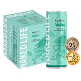 M&S Naked Life Mojito Spritz Non-Alcoholic Canned Cocktail 4 x 250ml- Buy online at McGrocer