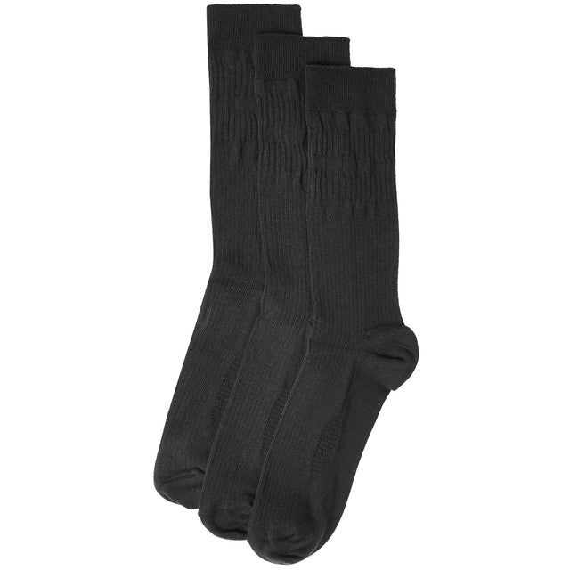 M&S Cool & Fresh Cotton Rich Socks, Size 9-12, Black, imported from the UK