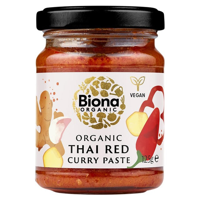 Biona Thai red curry paste 125g - British product