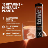 Tonic Health Energy Hydration Effervescent Tablets 20 pack (British brand)