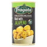 M&S Fragata Pitted Green Manzanilla Olives Filled with Jalapeno 350g- Buy online at McGrocer