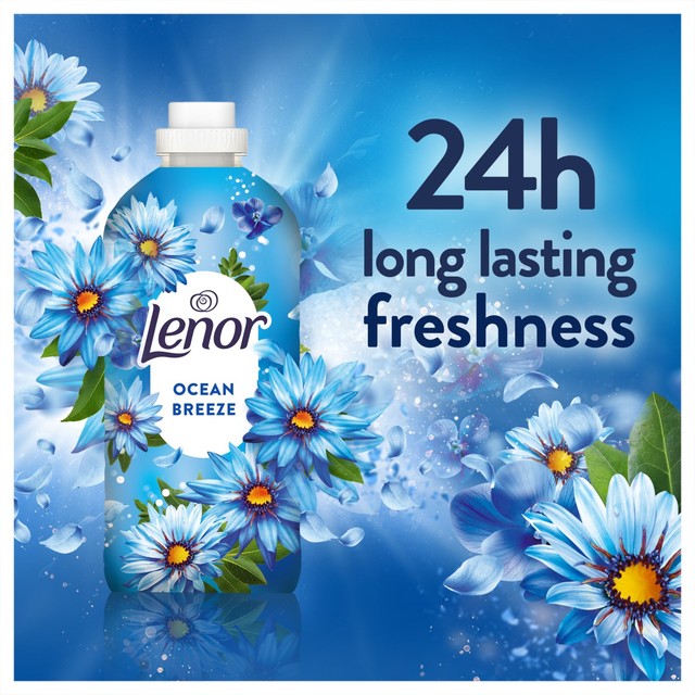Lenor fabric conditioner with Ocean Escape Fresh Scent, 1386ml bottle, UK version