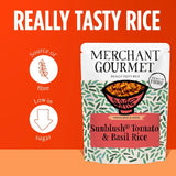 Merchant Gourmet SunBlush Tomato and Basil microwave rice 250g, imported from the UK