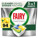 M&S Fairy Platinum All in One Lemon Dishwasher Tablets 94 Tablets- Buy online at McGrocer