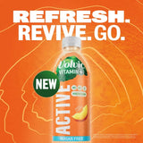 Volvic Peach Active vitamin flavoured water, imported from the UK
