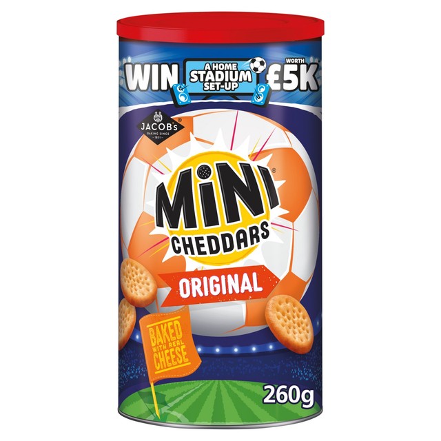 Jacob's Mini Cheddars cheese baked snacks 260g, UK version