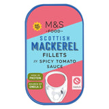 M&S M&S Scottish Mackerel Fillets in Spicy Tomato Sauce Canned Fish 125g- Buy online at McGrocer