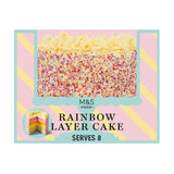 M&S Rainbow Layer Cake Sponge Cake 900g