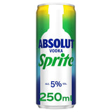 Absolut & Sprite ready-to-drink cocktail 250ml can (British brand)