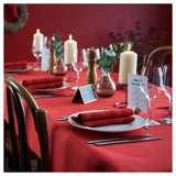 Duni Red Dunicel Luxury table cover 118x180cm, imported from the UK
