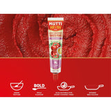 Mutti double concentrate tomato puree with garlic tube, UK version