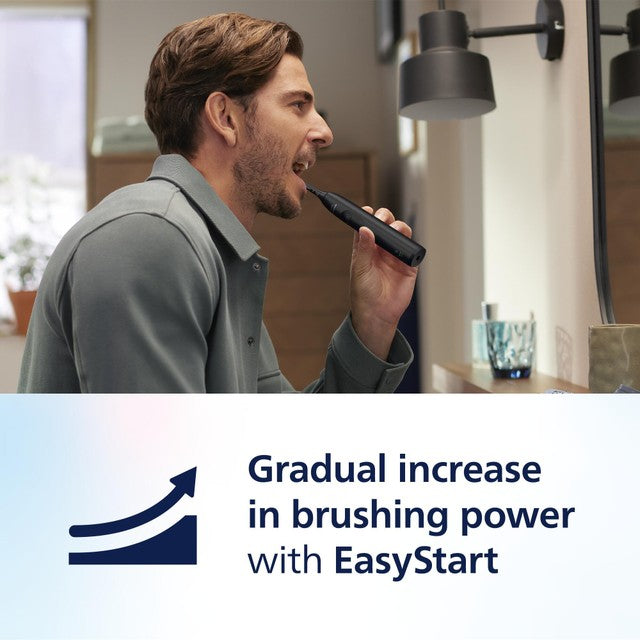 Philips Sonicare 5300 Series black electric toothbrush, imported from the UK