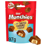 M&S Munchies Fudgey Salted Caramel Flavour Milk Chocolate Sharing Bag 97g- Buy online at McGrocer