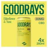 Goodrays CBD Drink Elderflower & Yuzu 4 x 250ml, UK version