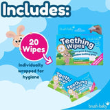 Brush-Baby teething wipes pack of 20 - British product