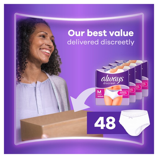 Always Discreet Heavy Adult Incontinence Pants Plus Medium - British product