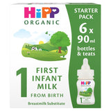 M&S HiPP Organic 1 First Infant Baby Milk Formula Starter Pack 6x90ml- Buy online at McGrocer