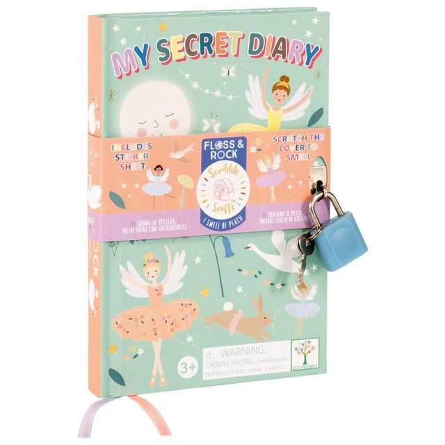 Floss & Rock Enchanted cherry scented secret diary 10x15cm - British product
