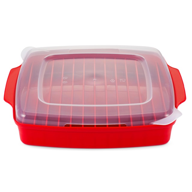 Good 2 Heat microwave bacon cooker with lid, UK version