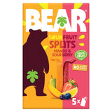 M&S Bear Fruit Splits Sour Berry & Mango Multipack Fruit Snack Bars 5 x 20g- Buy online at McGrocer