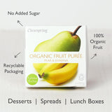 Clearspring Pear & Banana fruit puree 2 x 100g - British product