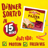 Old El Paso roasted tomato pepper fajita kit 500g, imported from the UK