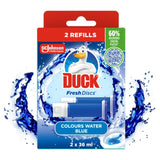 M&S Toilet Duck Fresh Disc Duo Refills Blue Toilet Bowl Gel Discs 2 x 36ml- Buy online at McGrocer