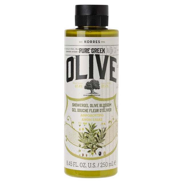 Korres Natural Pure Greek Olive & Olive Blossom shower gel 250ml, UK version