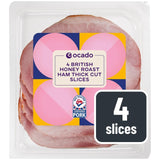 Ocado Honey Roast Ham Thick Cut 4 Slices